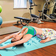 Load image into Gallery viewer, 173*61*0.5CM Portable Foldable Yoga Mat Anti-Slip Shock-Absorbing Mat For Fitness Camping And Rest
