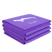 Load image into Gallery viewer, 173*61*0.5CM Portable Foldable Yoga Mat Anti-Slip Shock-Absorbing Mat For Fitness Camping And Rest
