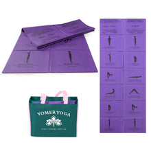 Load image into Gallery viewer, 173*61*0.5CM Portable Foldable Yoga Mat Anti-Slip Shock-Absorbing Mat For Fitness Camping And Rest
