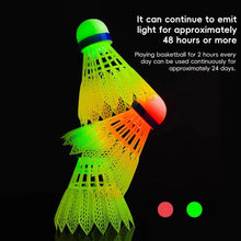 Load image into Gallery viewer, 3PCS LED Light Up Badminton Balls Windproof Durable High-Elasticity Nylon Balls Night Outdoor Training Glow-In-The-Dark Badminton
