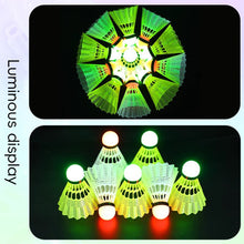 Load image into Gallery viewer, 3PCS LED Light Up Badminton Balls Windproof Durable High-Elasticity Nylon Balls Night Outdoor Training Glow-In-The-Dark Badminton
