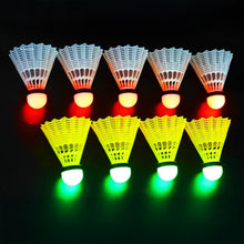 Load image into Gallery viewer, 3PCS LED Light Up Badminton Balls Windproof Durable High-Elasticity Nylon Balls Night Outdoor Training Glow-In-The-Dark Badminton
