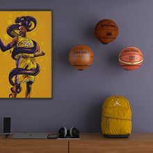Load image into Gallery viewer, 1PC Wall-Mounted Basketball And Football Display Stand Thickened Ironwork Multi-Ball Storage Rack Screw Installation Bracket
