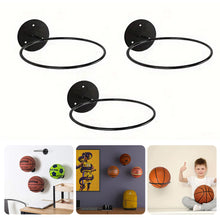 Load image into Gallery viewer, 1PC Wall-Mounted Basketball And Football Display Stand Thickened Ironwork Multi-Ball Storage Rack Screw Installation Bracket
