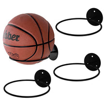 Load image into Gallery viewer, 1PC Wall-Mounted Basketball And Football Display Stand Thickened Ironwork Multi-Ball Storage Rack Screw Installation Bracket
