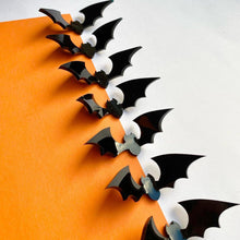Load image into Gallery viewer, Halloween 3D Acrylic Bat Cake Topper Cupcake Decorations Reusable Spooky Flying Gothic Wedding Halloween Party Cake Accessories Decor
