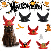 Load image into Gallery viewer, 2025 Halloween Pet Horns Adjustable for Cats Dogs Funny Party Hats Cute Devil Costume Trick or Treat Gear Satanic Pet Accessories
