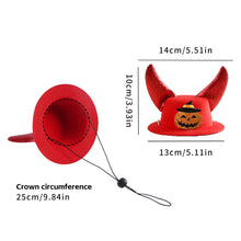 Load image into Gallery viewer, 2025 Halloween Pet Horns Adjustable for Cats Dogs Funny Party Hats Cute Devil Costume Trick or Treat Gear Satanic Pet Accessories
