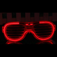 Load image into Gallery viewer, Halloween Light Up LED Glasses Rave Party Flash Heart Festival Accessories Night Party Glow in the Dark Electronic Rave Gear Photography Props
