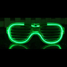 Load image into Gallery viewer, Halloween Light Up LED Glasses Rave Party Flash Heart Festival Accessories Night Party Glow in the Dark Electronic Rave Gear Photography Props
