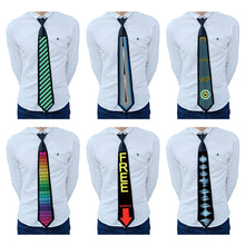 Load image into Gallery viewer, Novelty Tie Voice Activated LED Party Favors Light Up Bow Tie Festival Party Light Necktie Musical Sound Activated Tie Essential Outfits for Parties
