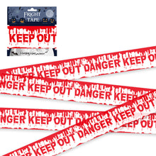 Load image into Gallery viewer, Halloween Warning Tape Caution Barrier Festival Warning Streamer Spooky Party Haunted House Outdoor Porch Yard Halloween Decoration Supplies
