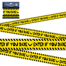 Load image into Gallery viewer, Halloween Warning Tape Caution Barrier Festival Warning Streamer Spooky Party Haunted House Outdoor Porch Yard Halloween Decoration Supplies
