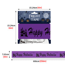 Load image into Gallery viewer, Halloween Warning Tape Caution Barrier Festival Warning Streamer Spooky Party Haunted House Outdoor Porch Yard Halloween Decoration Supplies
