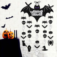 Load image into Gallery viewer, Seasonal Halloween Bat Hanger Cardstock Festive Ornament Indoor and Outdoor Halloween Accessory Halloween Gift Idea
