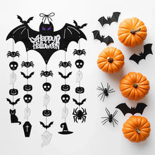 Load image into Gallery viewer, Seasonal Halloween Bat Hanger Cardstock Festive Ornament Indoor and Outdoor Halloween Accessory Halloween Gift Idea
