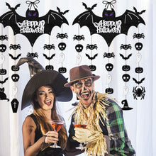 Load image into Gallery viewer, Seasonal Halloween Bat Hanger Cardstock Festive Ornament Indoor and Outdoor Halloween Accessory Halloween Gift Idea
