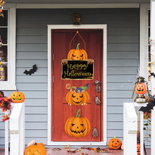 Load image into Gallery viewer, Halloween Pumpkin Witch Hat Hanger Cardstock Festive Ornament Indoor and Outdoor Halloween Accessory
