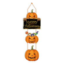 Load image into Gallery viewer, Halloween Pumpkin Witch Hat Hanger Cardstock Festive Ornament Indoor and Outdoor Halloween Accessory
