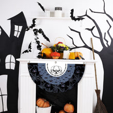 Load image into Gallery viewer, Fan-Shaped Halloween Banner 45x90cm Polyester Spooky Party Courtyard Fence Porch Ghost Pumpkin Banner Hang Halloween Flag Decorations
