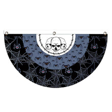 Load image into Gallery viewer, Fan-Shaped Halloween Banner 45x90cm Polyester Spooky Party Courtyard Fence Porch Ghost Pumpkin Banner Hang Halloween Flag Decorations
