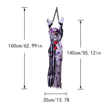 Load image into Gallery viewer, Automatic Halloween Jump Scare Ghost Motion Sound Activated Big Hanging Electric Halloween Decor Screaming Hanging Ghost Prop with Sensor
