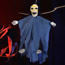 Load image into Gallery viewer, Automatic Halloween Jump Scare Ghost Motion Sound Activated Big Hanging Electric Halloween Decor Screaming Hanging Ghost Prop with Sensor
