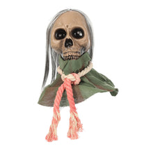 Load image into Gallery viewer, Automatic Halloween Jump Scare Ghost Motion Sound Activated Big Hanging Electric Halloween Decor Screaming Hanging Ghost Prop with Sensor
