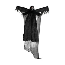Load image into Gallery viewer, Automatic Halloween Jump Scare Ghost Motion Sound Activated Big Hanging Electric Halloween Decor Screaming Hanging Ghost Prop with Sensor
