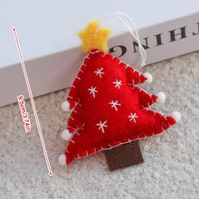 Load image into Gallery viewer, Wool Felt Christmas Pendants Hand Sewing Felt Snowmen Xmas Tree Wreath Socks Gloves Hanging Ornaments Party Decor
