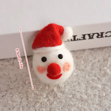 Load image into Gallery viewer, Wool Felt Christmas Pendants Hand Sewing Felt Snowmen Xmas Tree Wreath Socks Gloves Hanging Ornaments Party Decor
