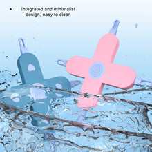 Load image into Gallery viewer, 4-in-1 Baby Care Baby Dig Booger Clip Small Tool Cross Shaped Baby Nose Scoop Ear Scoop Nail Cleaning Tool Nasal Cleaning Tool

