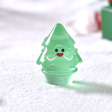 Load image into Gallery viewer, Christmas Glow in The Dark Smiling Face Christmas Tree Resin Accessories DIY Bags Pendant Materials Micro Landscape Ornaments

