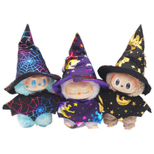 Load image into Gallery viewer, Miniature Halloween Doll Costume with Hat for 17cm Labubu Dolls Cute DIY Doll Clothes Lovely Outfit Gifts for Girls Friends
