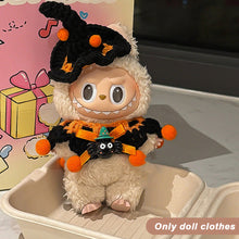 Load image into Gallery viewer, Miniature Halloween Hand-knitted Doll Costume with Hat for 17cm Labubu Dolls Cute DIY Doll Clothes Lovely Outfit Gifts for Girls Friends
