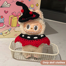 Load image into Gallery viewer, Miniature Halloween Hand-knitted Doll Costume with Hat for 17cm Labubu Dolls Cute DIY Doll Clothes Lovely Outfit Gifts for Girls Friends
