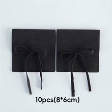 Load image into Gallery viewer, 10pcs Faux Leather Jewelry Pouch Soft Lining Wedding Ring Earrings Necklace Jewelry Storage Bag Reusable Felt Jewelry Packaging
