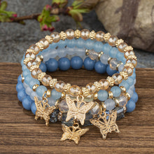 Load image into Gallery viewer, Bohemian Beaded Bracelet Stretch Elastic Ethnic Tribal Stacking Bracelets Set Festival Accessories
