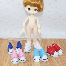 Load image into Gallery viewer, Suitable for 20cm Cotton Dolls 1/6 BJD Canvas Shoes Toys Casual Sports Shoes Dolls Accessories DIY Doll Toys
