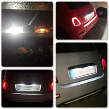 Load image into Gallery viewer, Car LED License Plate Light for Fiat 500/Abarth 500C 2007-2016 Replacement Number Plate Lamp Canbus Error-Free Bulbs
