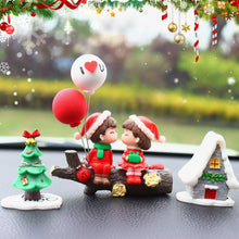 Load image into Gallery viewer, Car Couples Action Figurines Interior Decoration Ornaments Anime Auto Interior Center Console Dashboard Christmas Decoration
