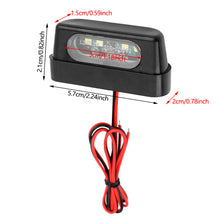Load image into Gallery viewer, Universal 12V 4LED Motorcycle License Plate Light Rear License Plate Light With Emark Rear Tail Lamp Indicators
