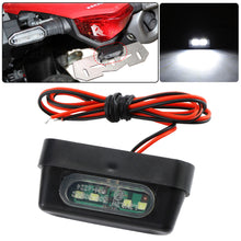 Load image into Gallery viewer, Universal 12V 4LED Motorcycle License Plate Light Rear License Plate Light With Emark Rear Tail Lamp Indicators
