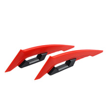 Load image into Gallery viewer, 2Pcs Large Motorcycle Winglet Aerodynamic Spoiler Dynamic Wing Decoration Sticker Carbon fiber For Motorcycles E-bikes Scooters Etc
