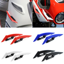 Load image into Gallery viewer, 2Pcs Large Motorcycle Winglet Aerodynamic Spoiler Dynamic Wing Decoration Sticker Carbon fiber For Motorcycles E-bikes Scooters Etc
