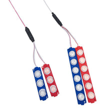 Load image into Gallery viewer, 2in1 6Led 12Led Motorcycle Headlight Bulbs Lamp Red Blue Flashing Motorbike Bright Warning Lamp
