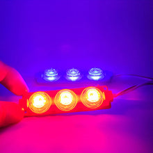 Load image into Gallery viewer, 2in1 6Led 12Led Motorcycle Headlight Bulbs Lamp Red Blue Flashing Motorbike Bright Warning Lamp
