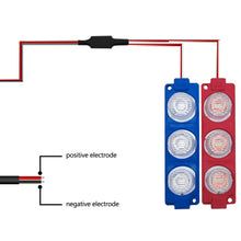 Load image into Gallery viewer, 2in1 6Led 12Led Motorcycle Headlight Bulbs Lamp Red Blue Flashing Motorbike Bright Warning Lamp
