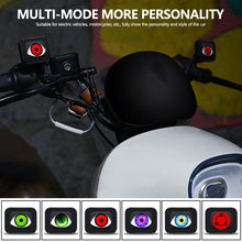 Load image into Gallery viewer, Motorcycle Rearview Mirror LED Dynamic Devil Eye Light Demon Eye Light Waterproof Motorbike Bike Decorative Retrofit Kits
