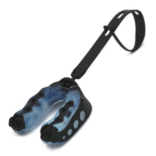 Load image into Gallery viewer, Non-toxic American Football Rugby Thai Boxing Taekwondo Wrestle Tooth Protective Mouth Guard with Hanging Strap
